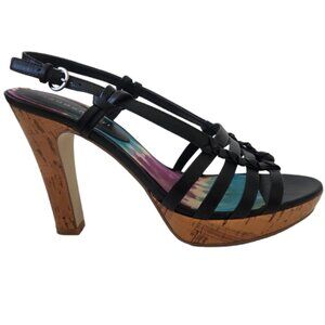 Madden Girl Shamrock Y2K Slingback Sandal Heel Womens Shoes Sz 95